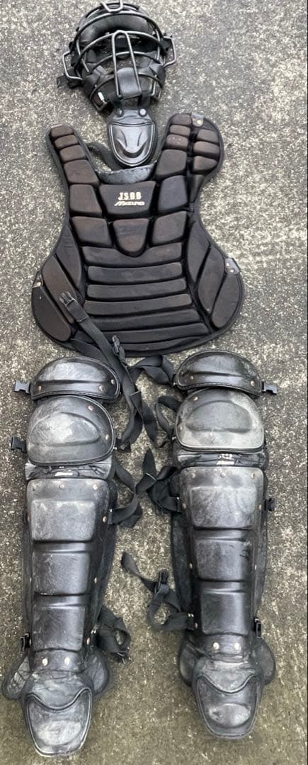 ミズノ　軟式用キャッチャー防具セット