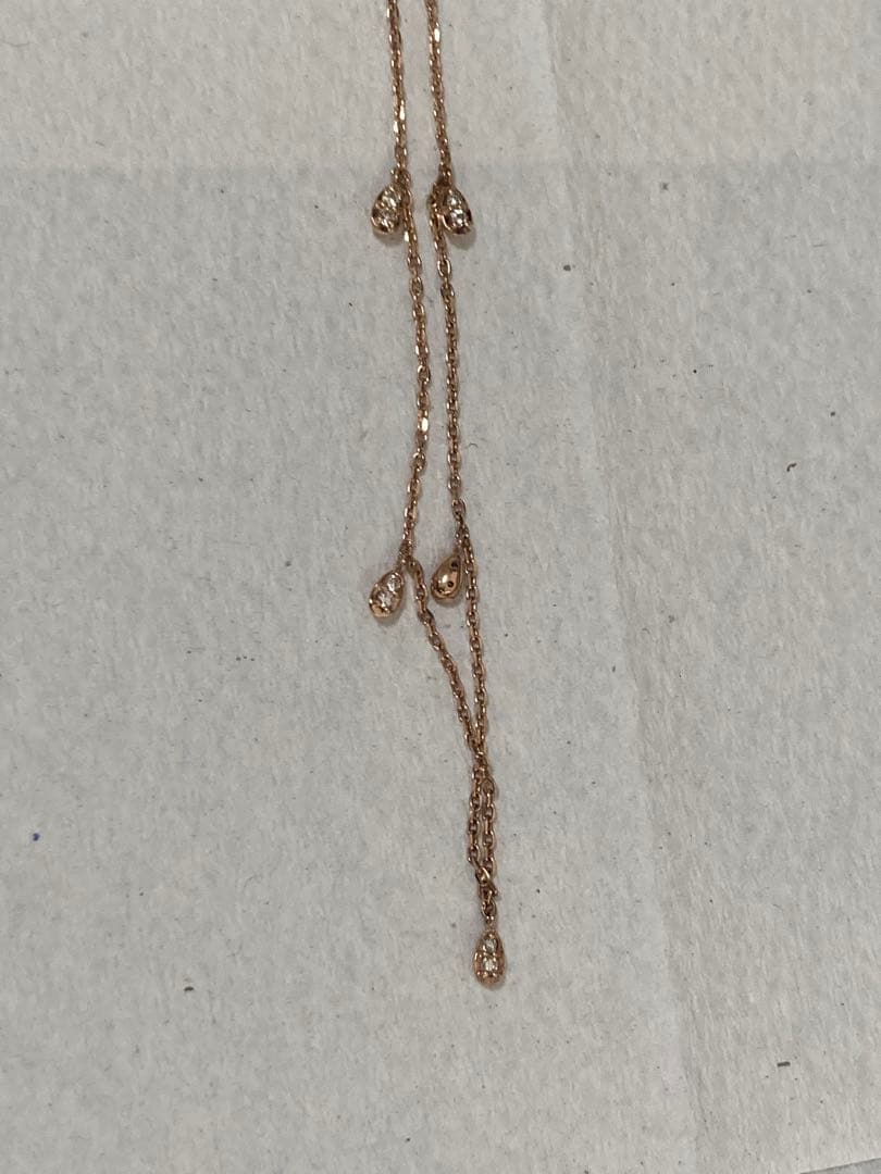 k10 ダイヤモンド　ネックレス　組曲　1.95g