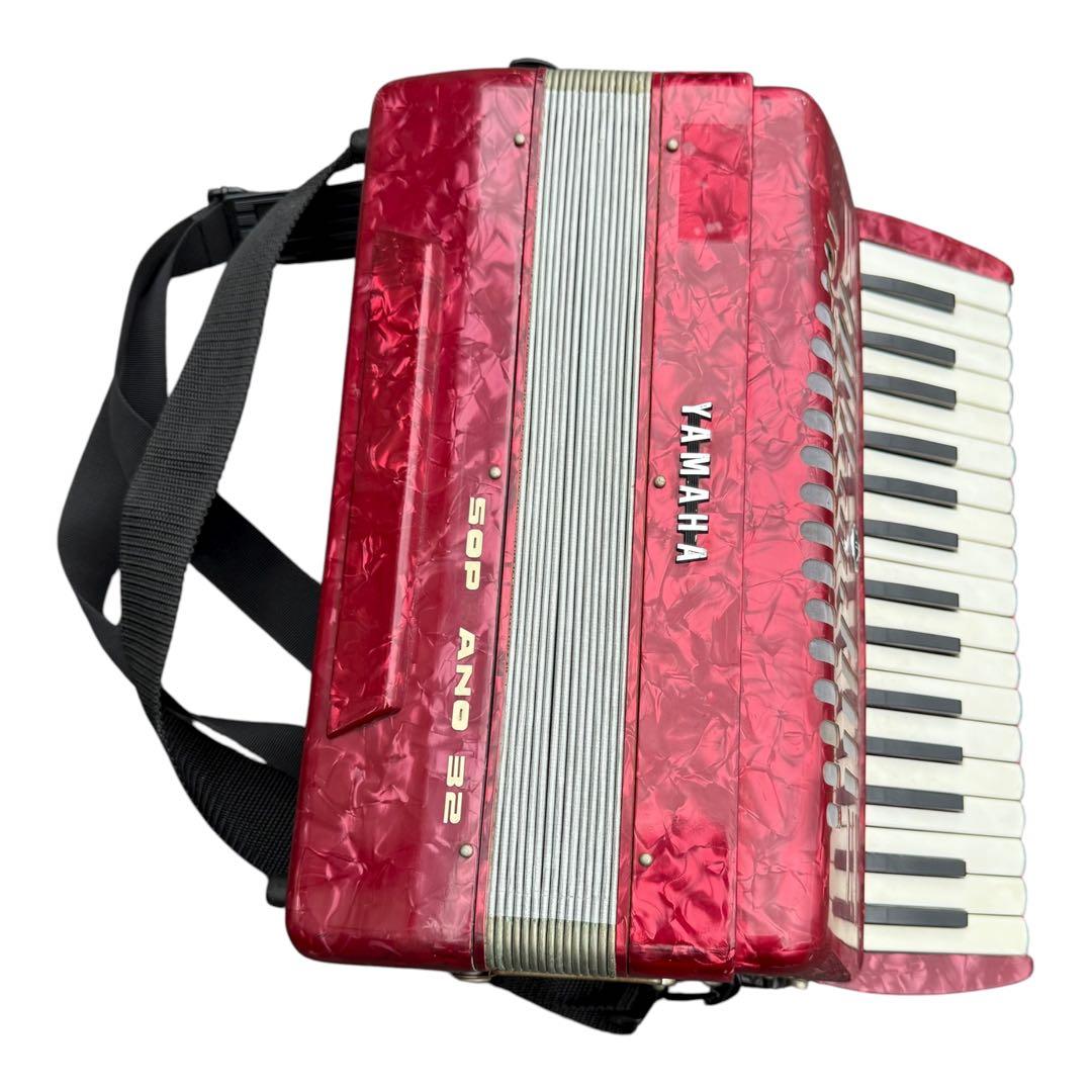 【整備済綺麗な音色】Yamaha ソプラノ アコーディオン S-32 32鍵