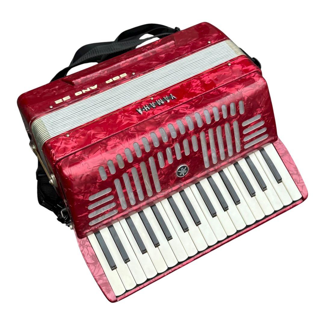 【整備済綺麗な音色】Yamaha ソプラノ アコーディオン S-32 32鍵