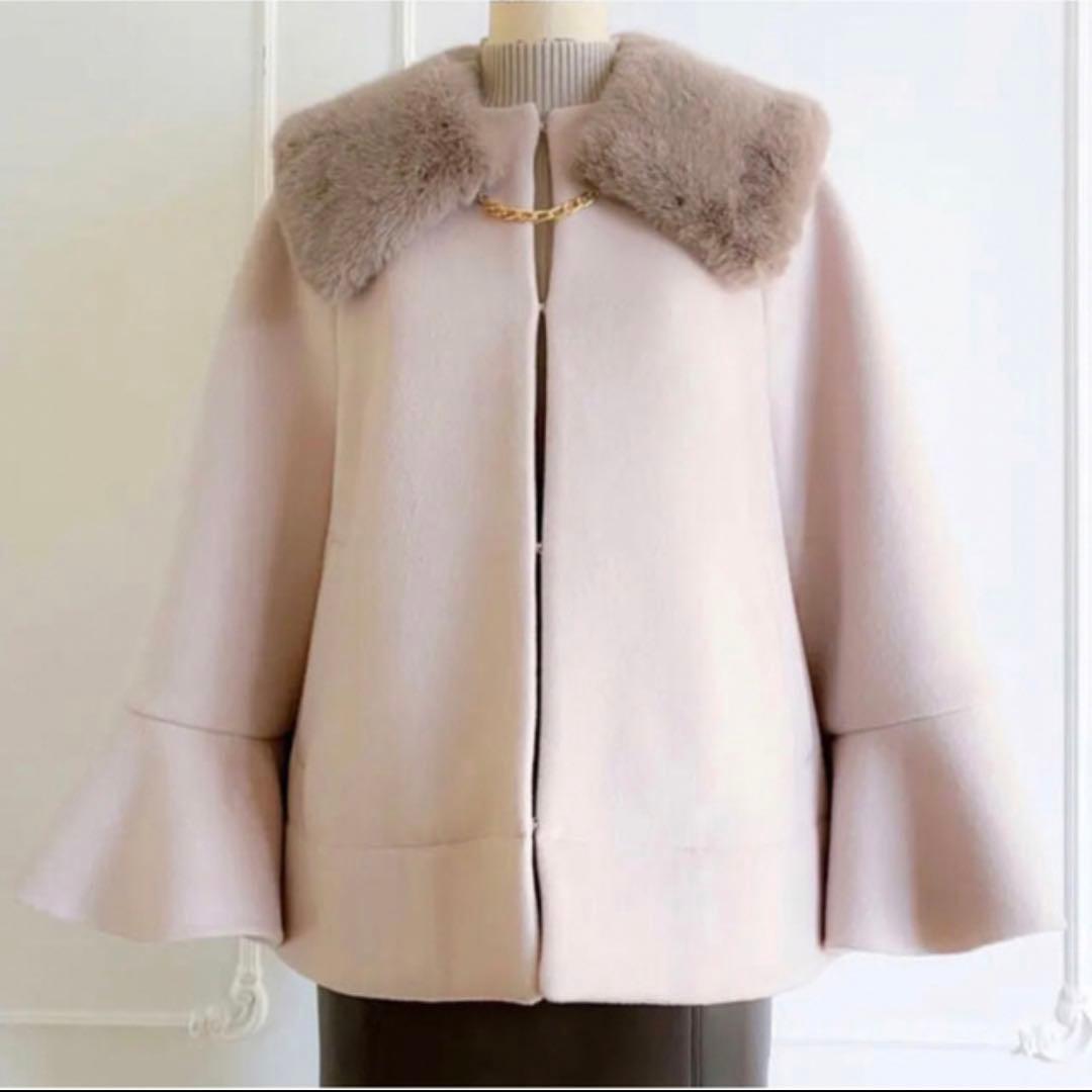 ジャケット・アウター herliptoConvertible Faux Fur Tippet Coat