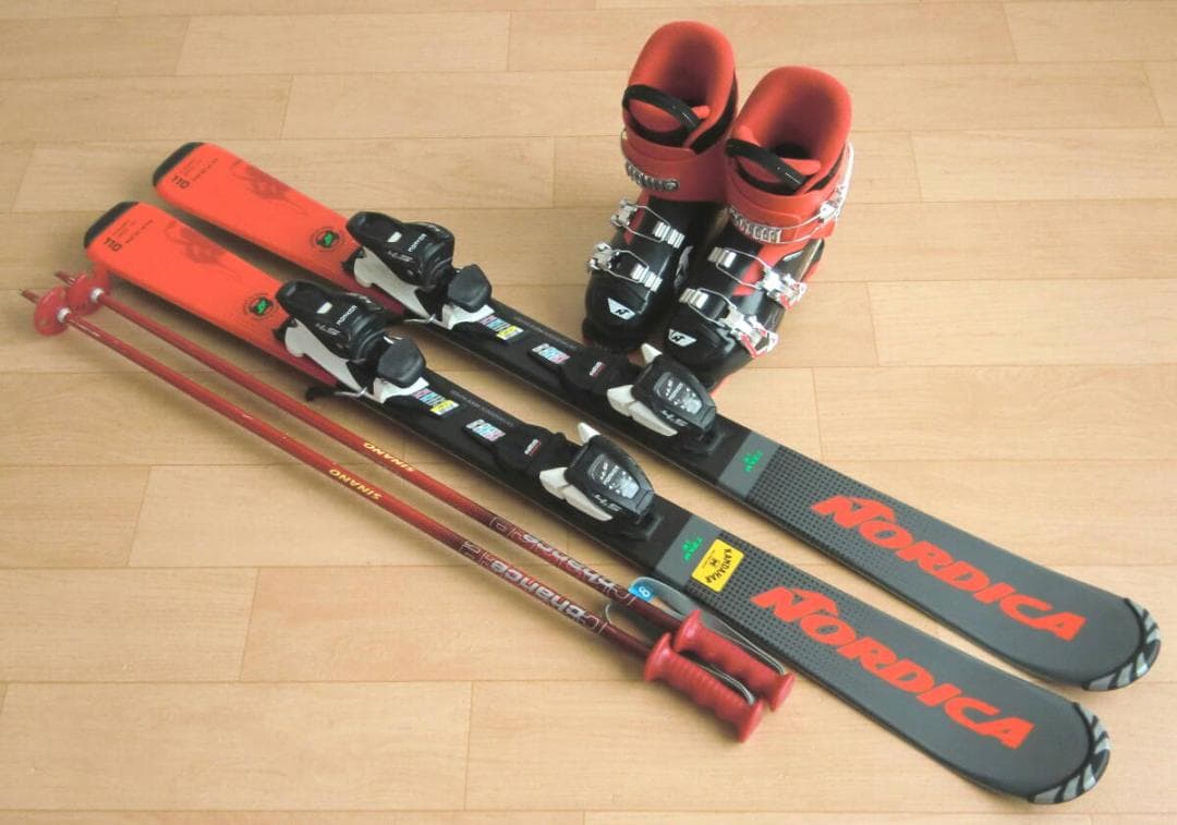 ■11月限定■送料無料■ノルディカ■子供用スキーセット■110/20.5■GRI