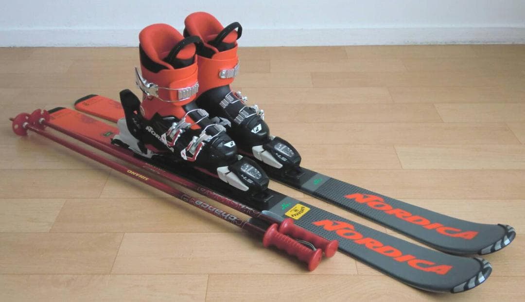 ■11月限定■送料無料■ノルディカ■子供用スキーセット■110/20.5■GRI