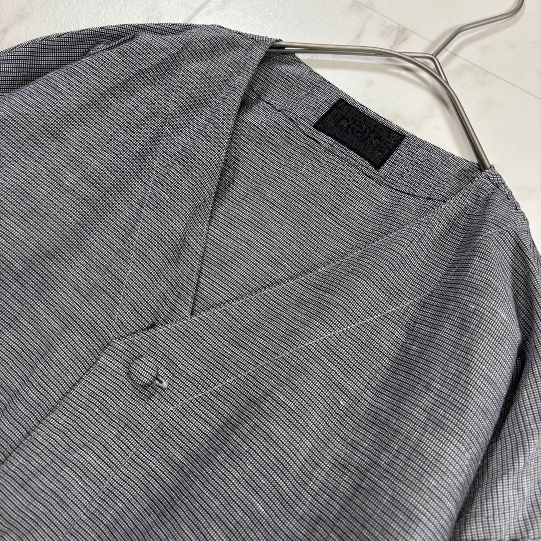 【美品】中川政七商店 セットアップ リネンブレンド 長袖シャツ イージーパンツ