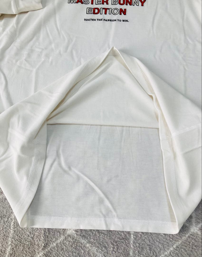 新品 パーリーゲイツ マスターバニー ベアスムース フーディ(5)サイズL/白