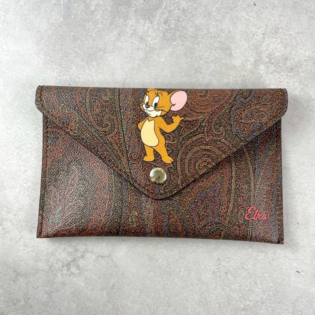 ETRO エトロ　クラッチバッグ　トムとジェリー　コラボ　ペイズリー