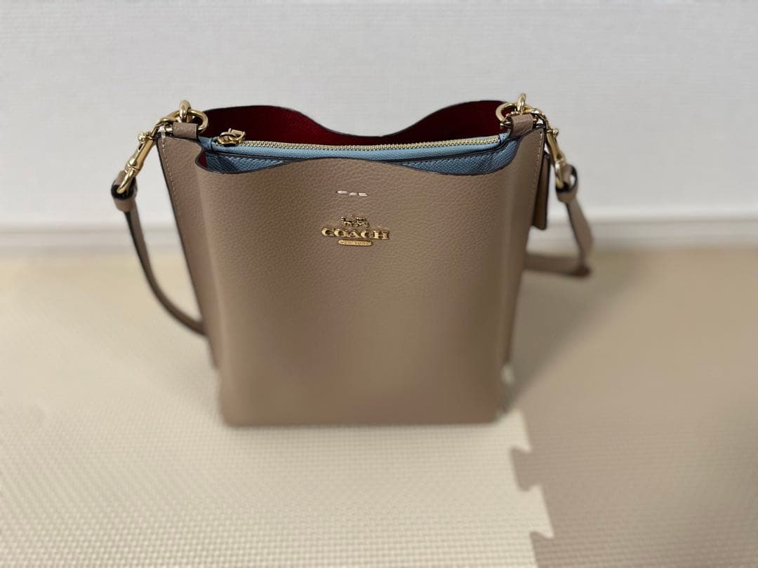 極美品　バケットバッグ ショルダーバッグ　ハンドバッグ2way バイカラー