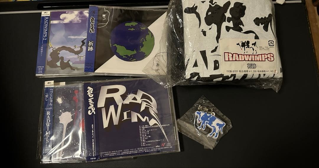 RADWIMPS トート 牛 ストラップ 祈跡 へっくしゅん CD ホルダー