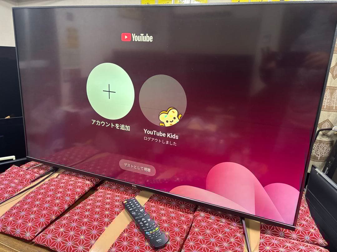 TCL 50K600U 50インチ 4K 薄型
