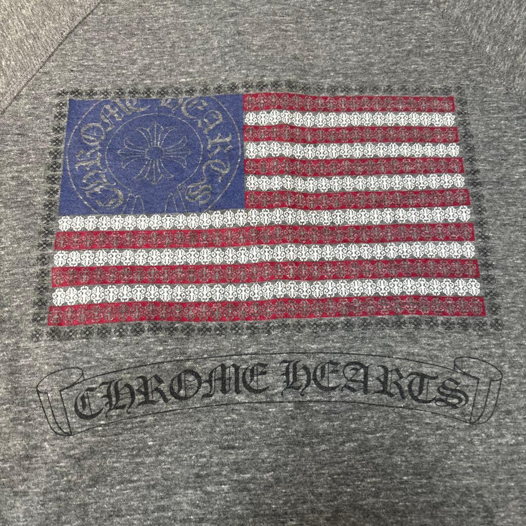 希少 クロムハーツ ヘンリーネック七分袖カットソー USA製