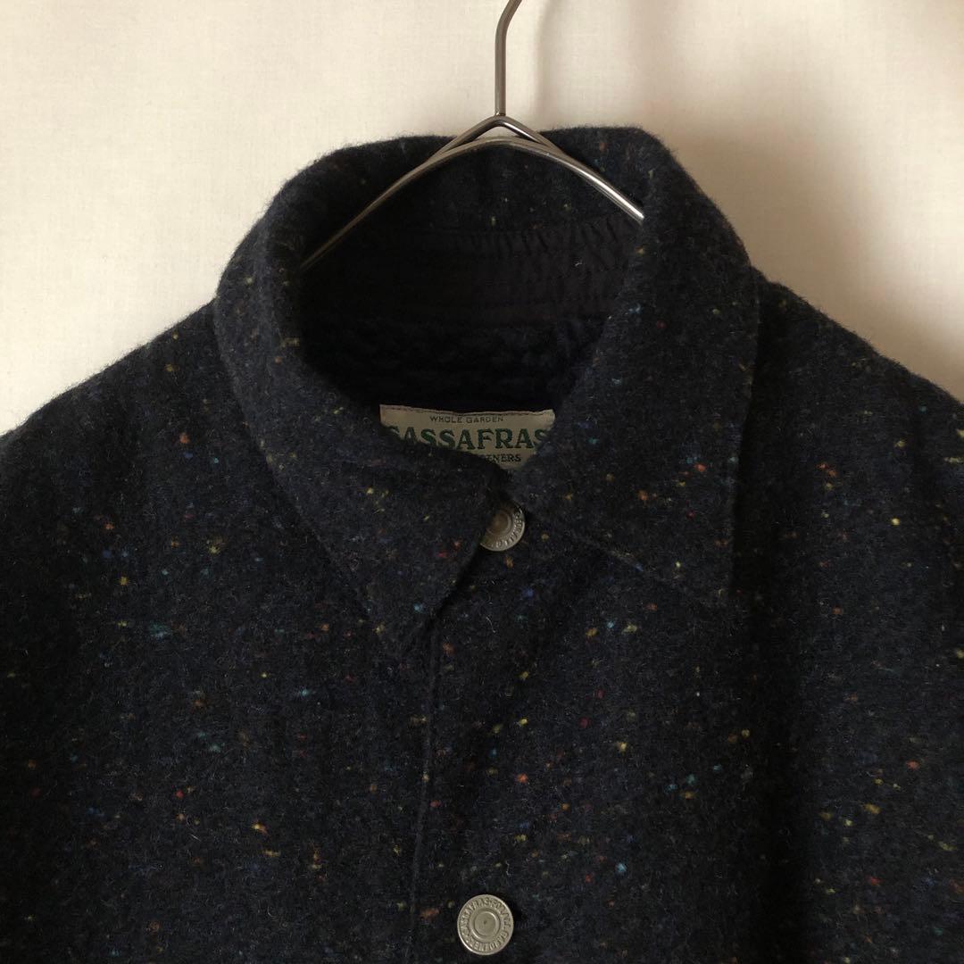 【冬物】SASSAFRAS ササフラス カバーオール ボアジャケット ドネガル