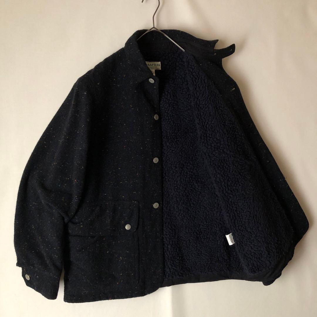 【冬物】SASSAFRAS ササフラス カバーオール ボアジャケット ドネガル