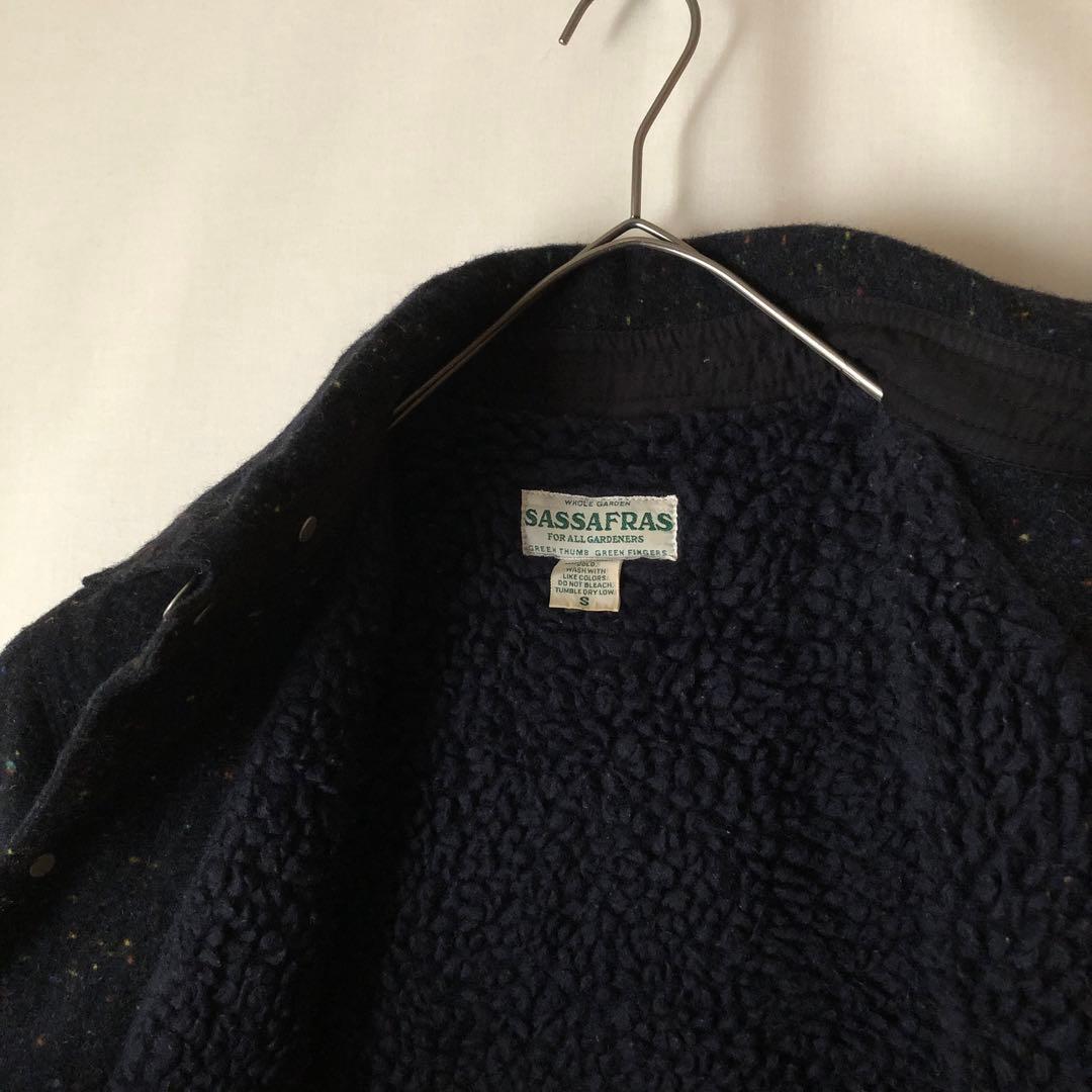 【冬物】SASSAFRAS ササフラス カバーオール ボアジャケット ドネガル