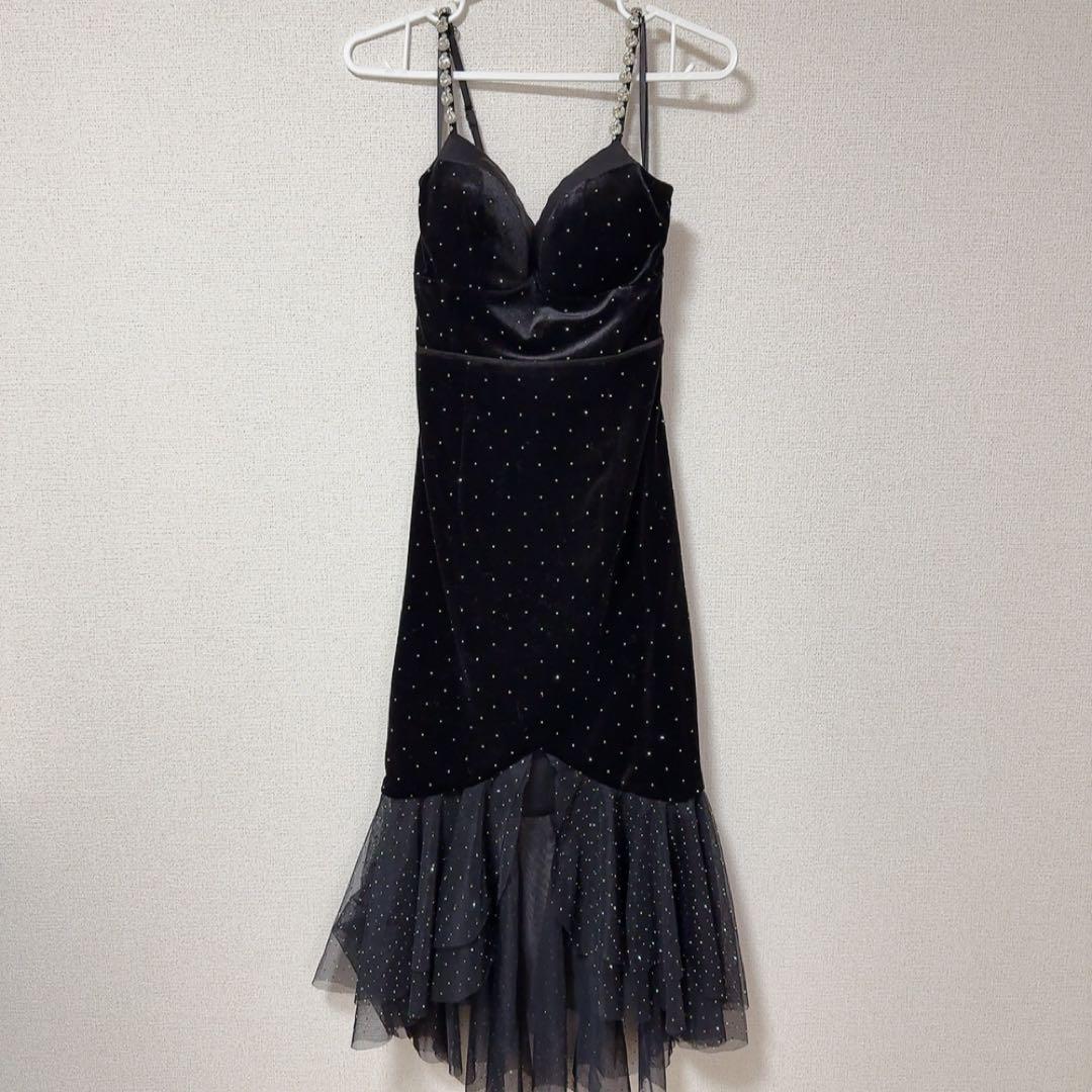 お値下げ交渉◎sugarブラックドット柄ナイトドレス