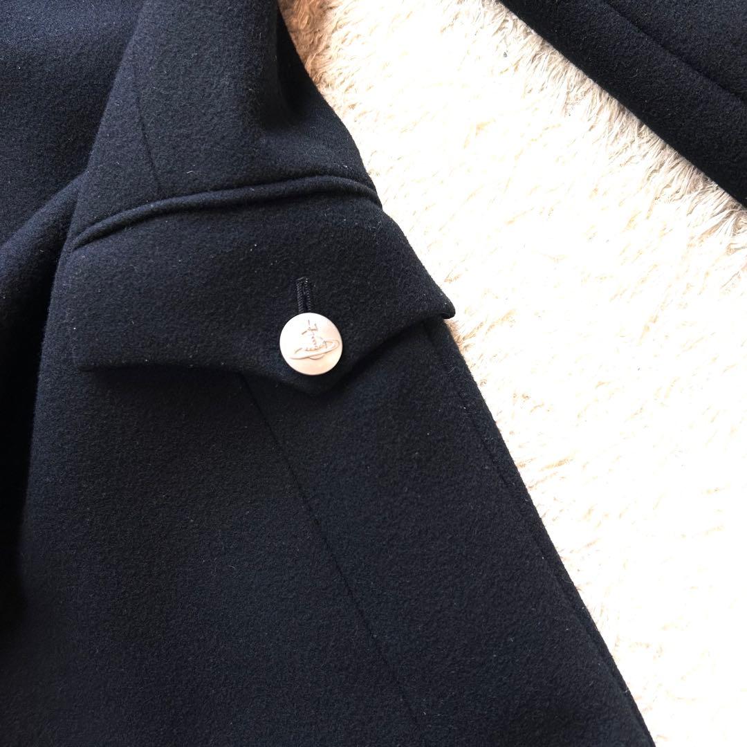 【超希少✨️ヴィヴィアンウエストウッド】 銀ボタン ウール チェスター コート