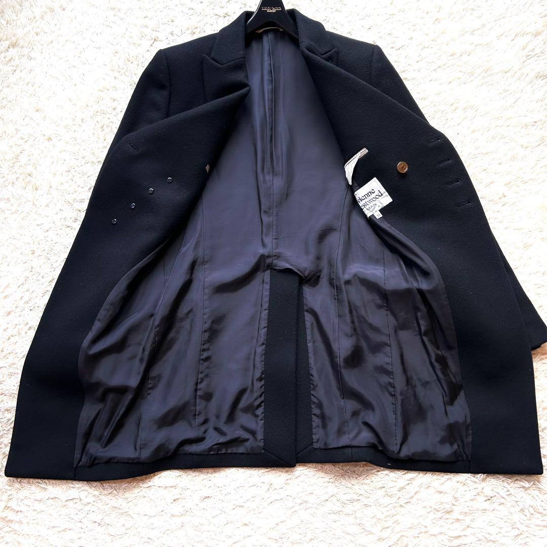 【超希少✨️ヴィヴィアンウエストウッド】 銀ボタン ウール チェスター コート