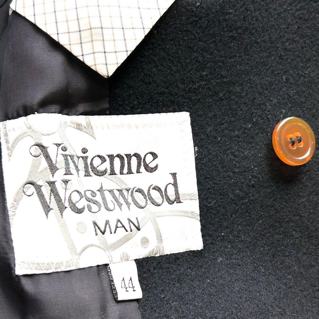 【超希少✨️ヴィヴィアンウエストウッド】 銀ボタン ウール チェスター コート
