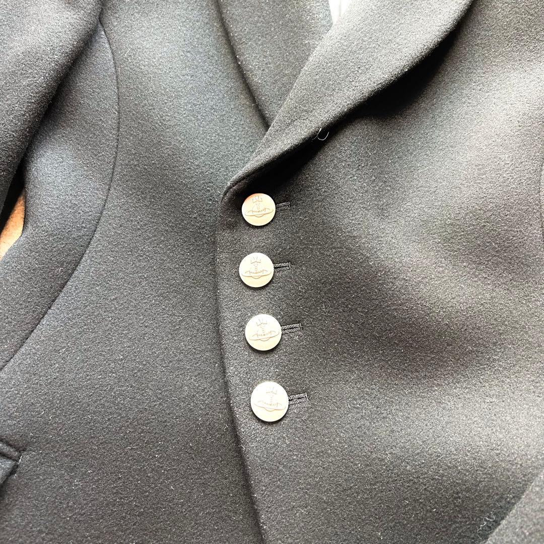 【超希少✨️ヴィヴィアンウエストウッド】 銀ボタン ウール チェスター コート