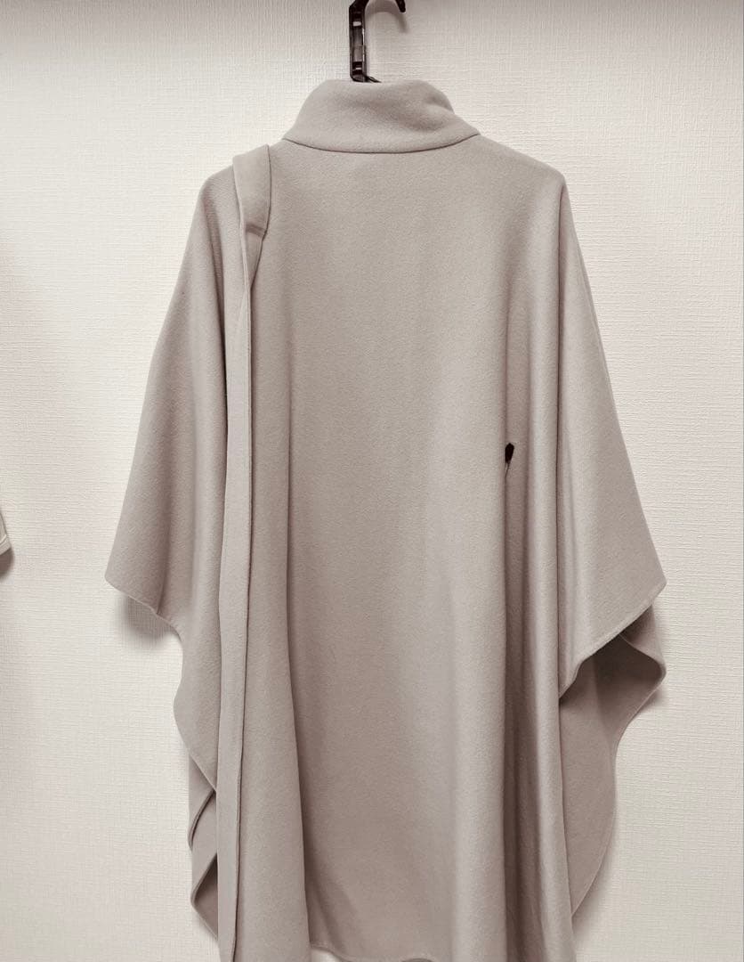 ⚠️汚れありアニュアンス anuans ウールポンチョコート （ICE GREY）