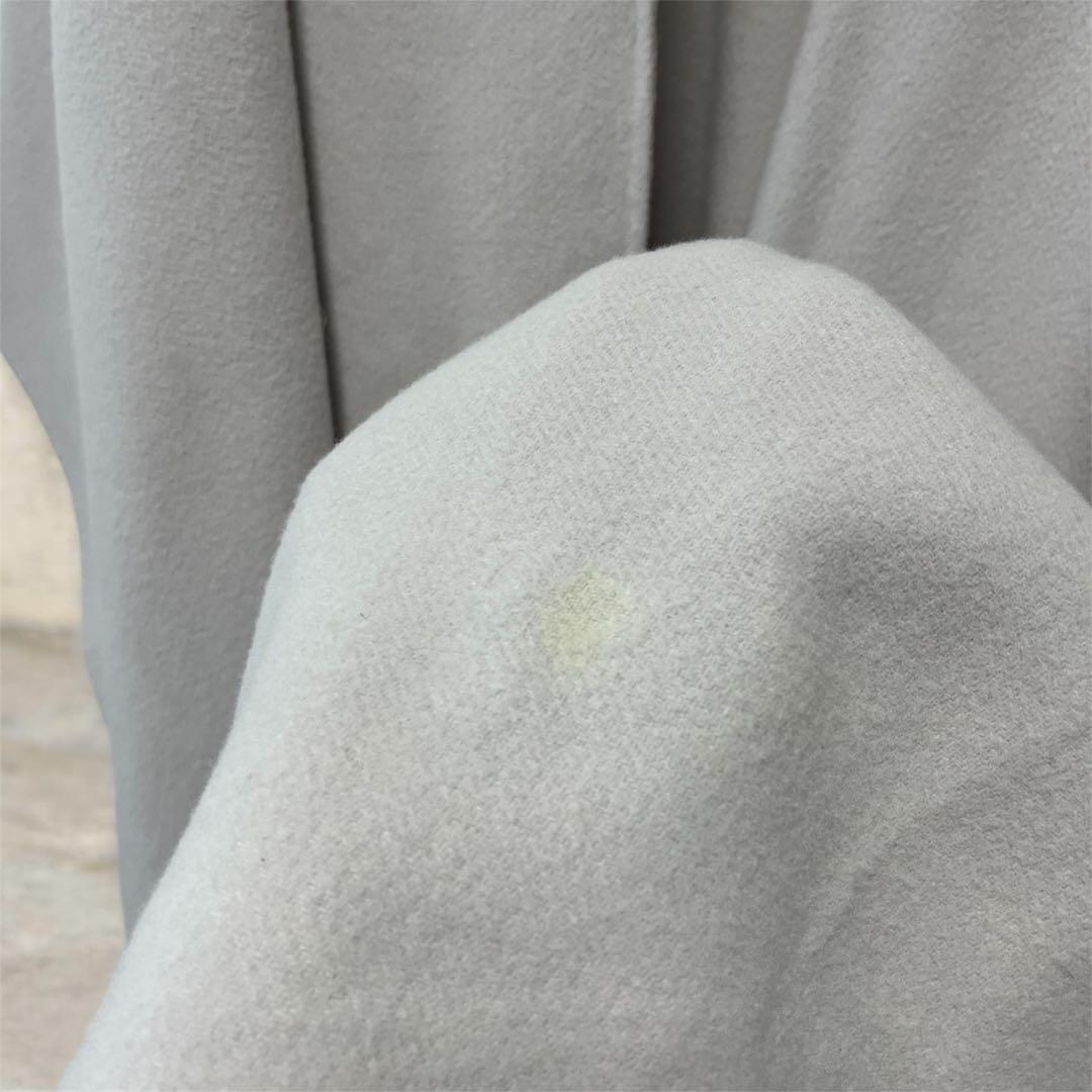 ⚠️汚れありアニュアンス anuans ウールポンチョコート （ICE GREY）