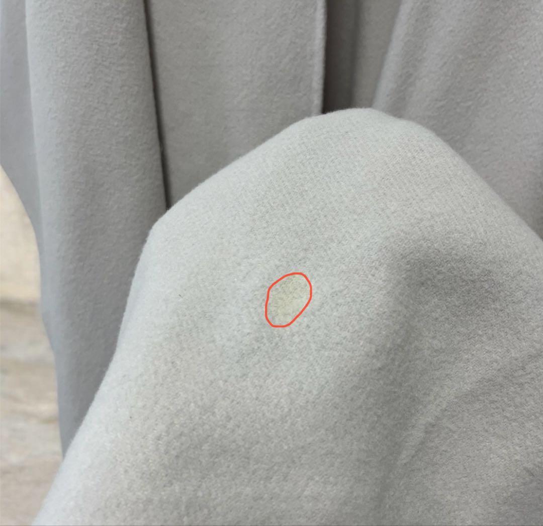 ⚠️汚れありアニュアンス anuans ウールポンチョコート （ICE GREY）