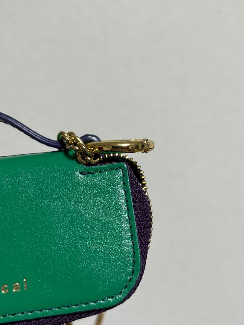 sacai/バイカラーキーケース