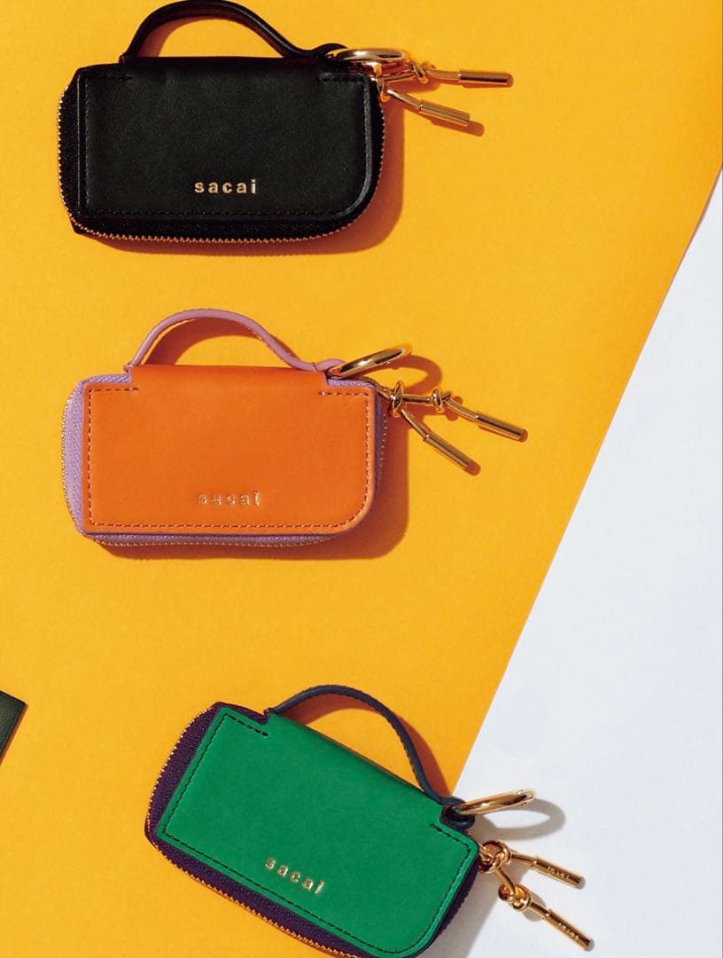 sacai/バイカラーキーケース