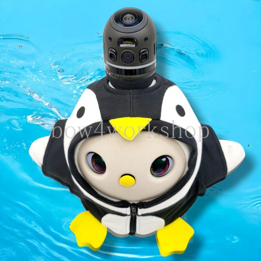 ラボット服/ハンドメイド 　ペンギンちゃんパーカー（ブラック）