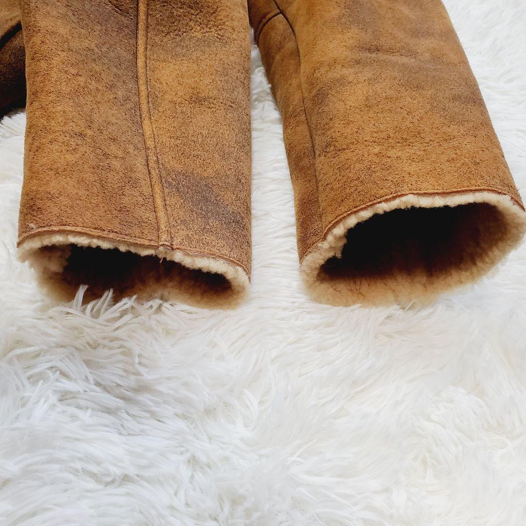 【美品】ニチワ Wind Armor ムートン アウター 革ジャン L