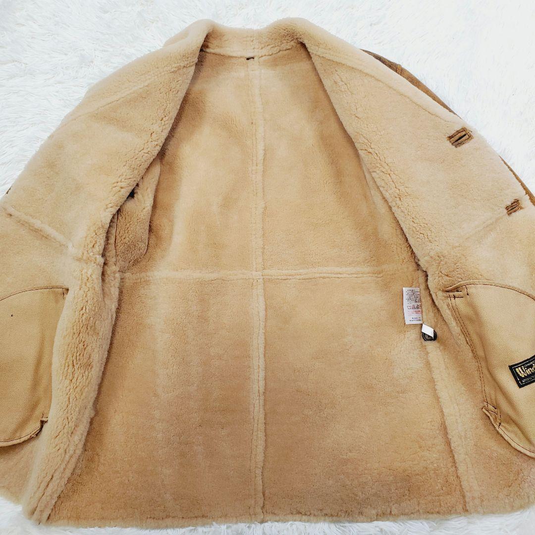 【美品】ニチワ Wind Armor ムートン アウター 革ジャン L