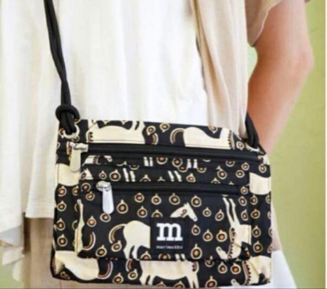 ◆新品未使用◆マリメッコ　marimekko トラベルポーチ　サコッシュ　馬