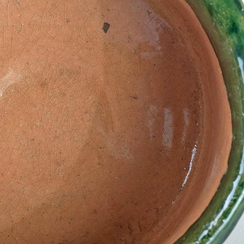 茶道具　八事窯　中村道年作　織部茶碗　仕覆付　時代箱　C　9440