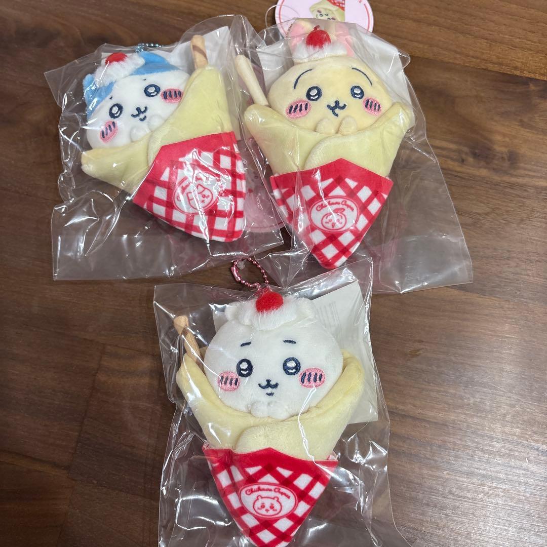 ちいかわ クレープくじ C賞 ちいかわ ハチワレ うさぎ 3点セット