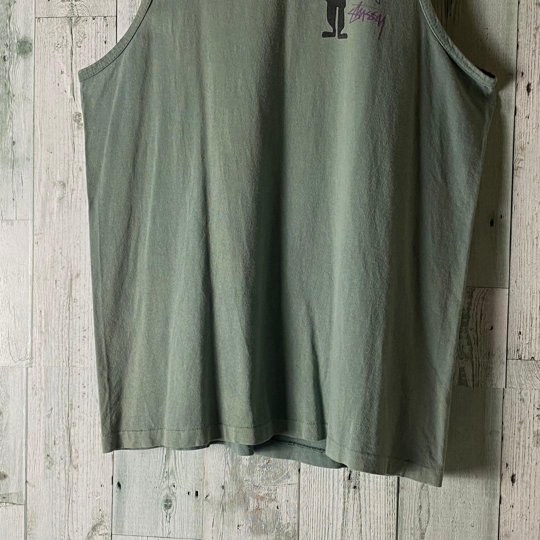 【※USA製】オールドステューシー★80s 黒タグ タンクトップ L