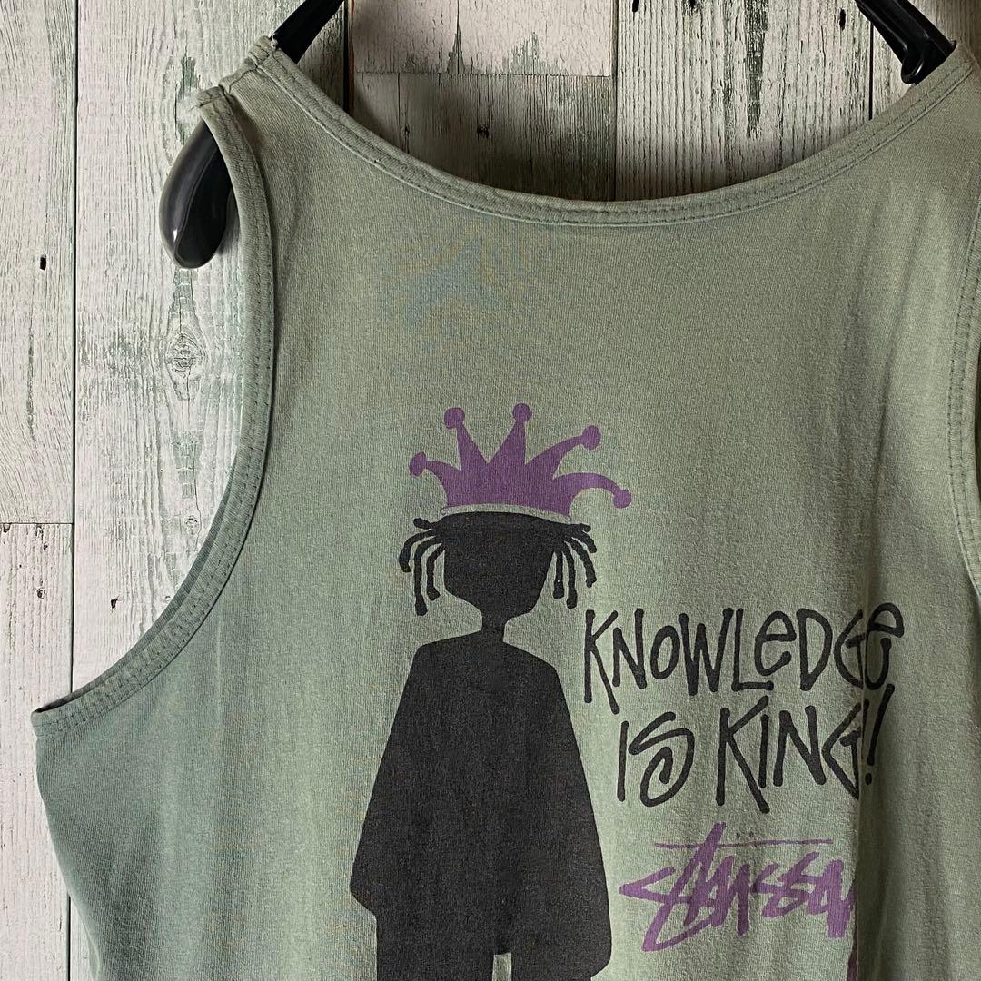 【※USA製】オールドステューシー★80s 黒タグ タンクトップ L