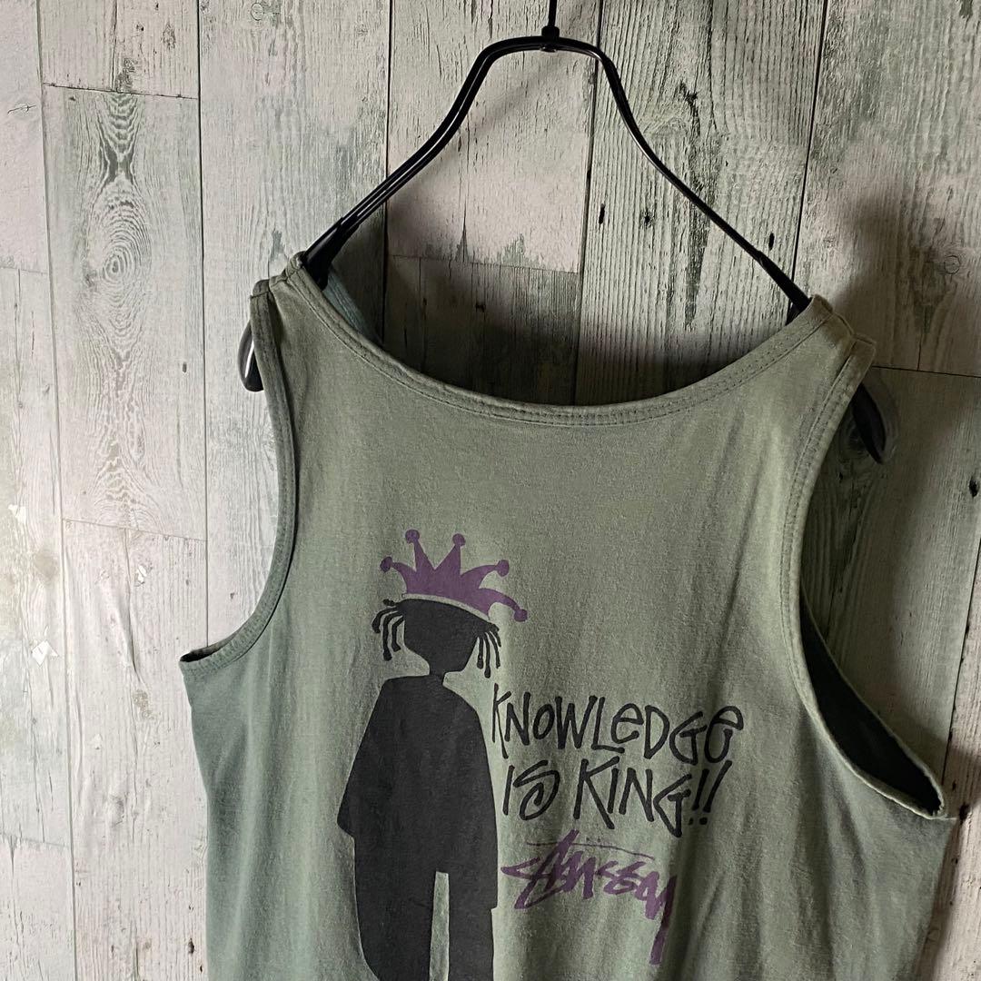 【※USA製】オールドステューシー★80s 黒タグ タンクトップ L