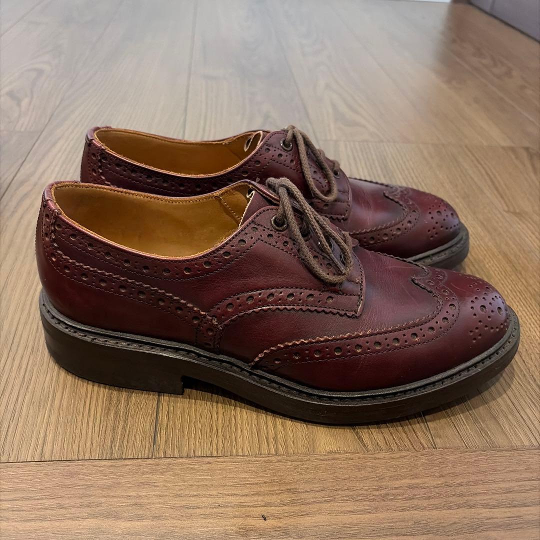Tricker's ウィングチップシューズ　M7292 バーガンディ
