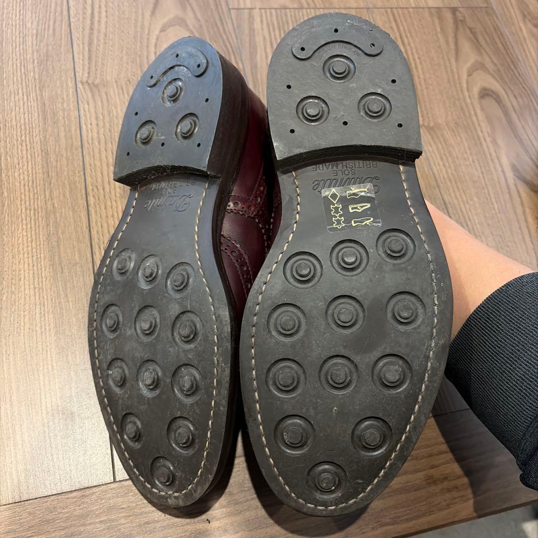 Tricker's ウィングチップシューズ　M7292 バーガンディ