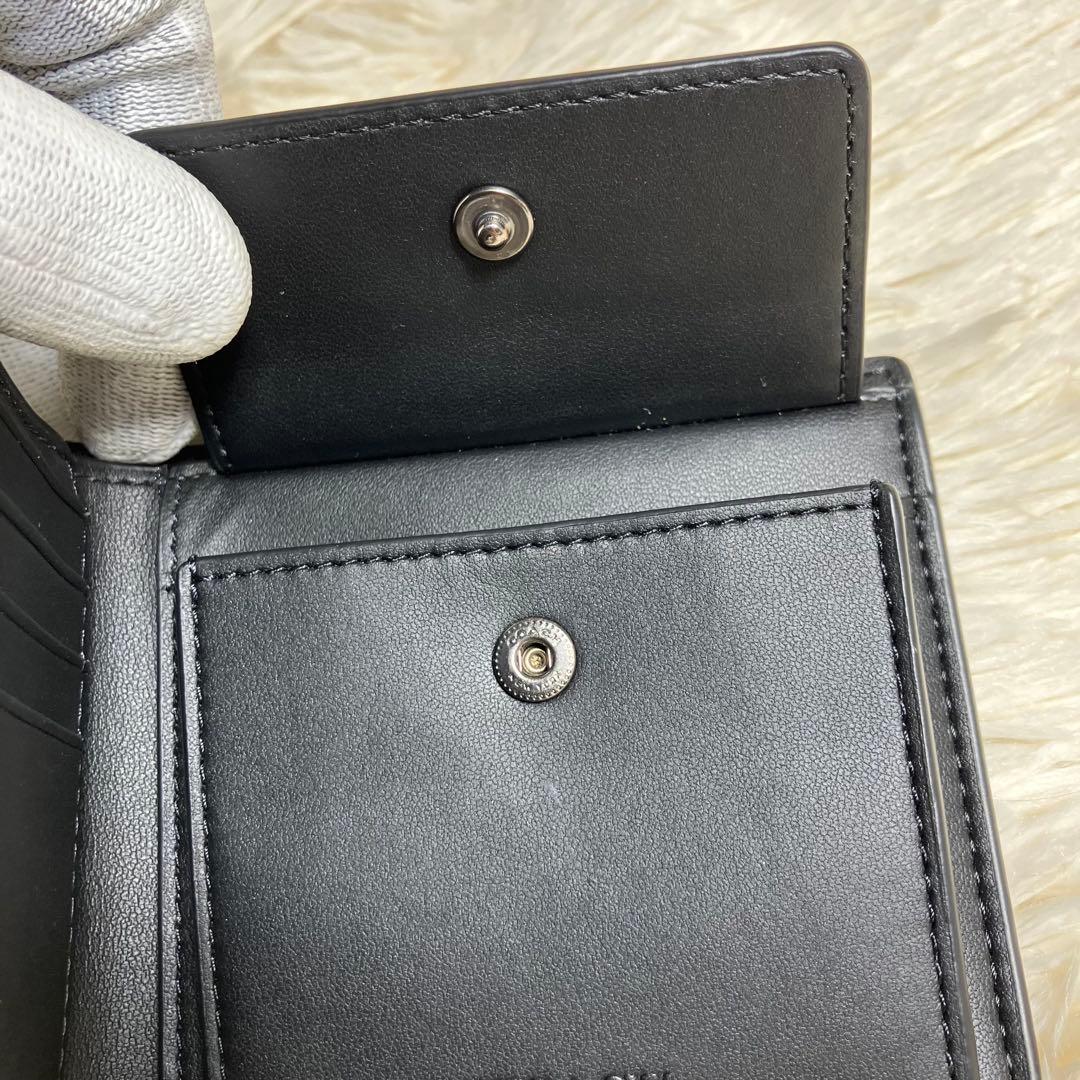 【極美品】 COACH シグネチャー フォールドウォレット
