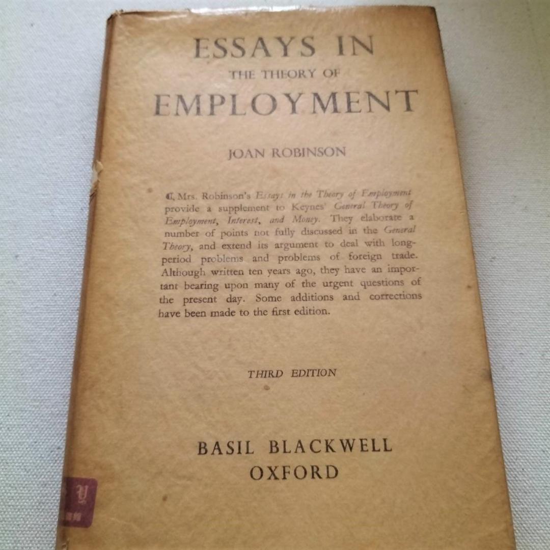 洋書 ESSAYS IN THE THEORY OF EMPLOYMENT No173