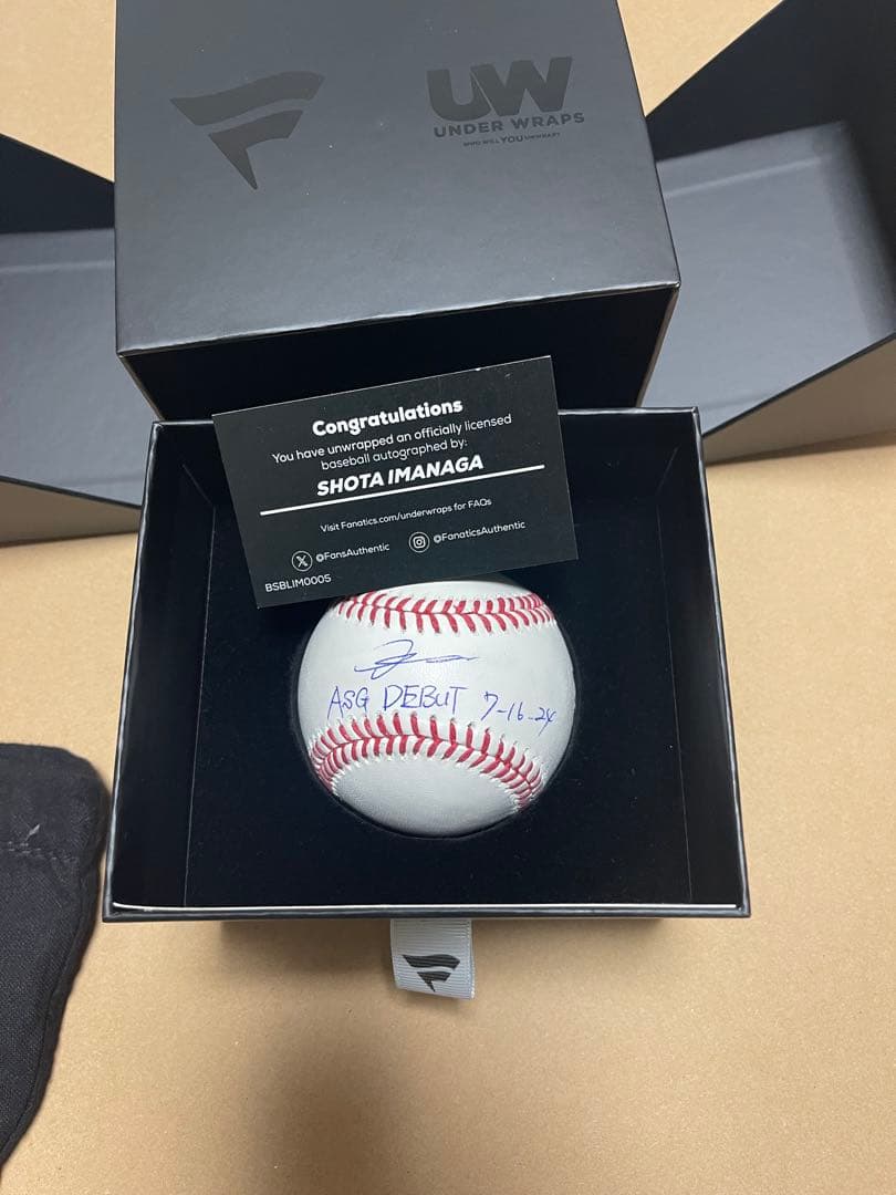 MLBカブス　今永昇太　公式直筆サイン入りボール　インスク入り