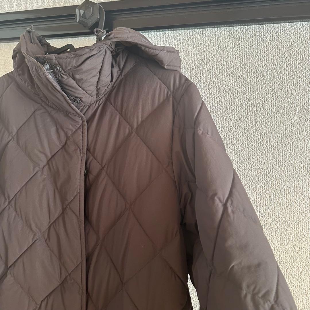 UNIQLO パフテックロングコートリラックスフィット Sサイズ ダークブラウン