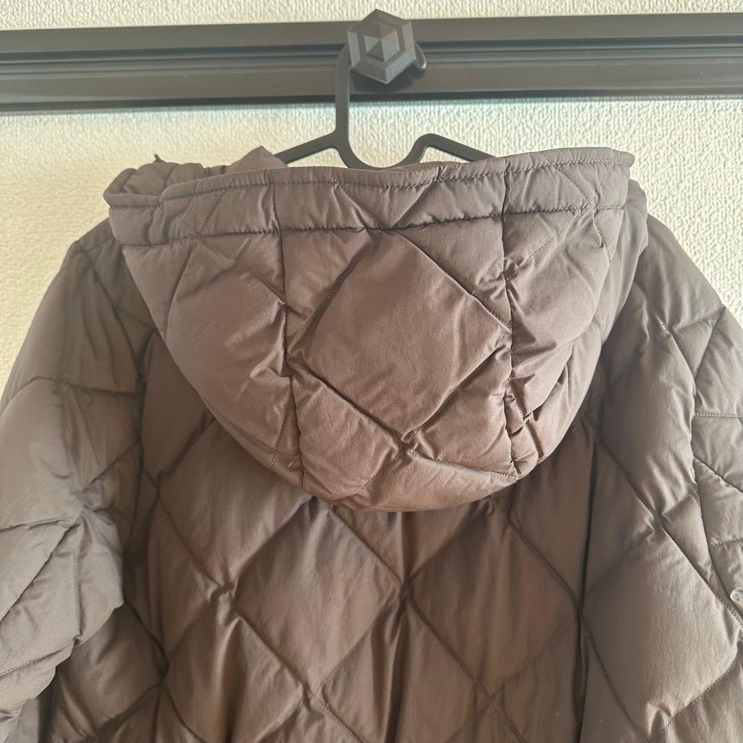 UNIQLO パフテックロングコートリラックスフィット Sサイズ ダークブラウン