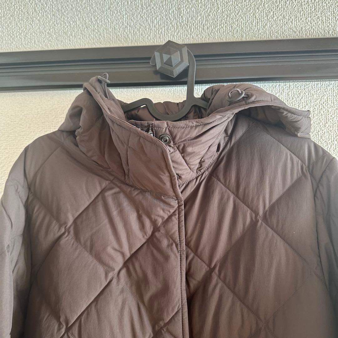 UNIQLO パフテックロングコートリラックスフィット Sサイズ ダークブラウン