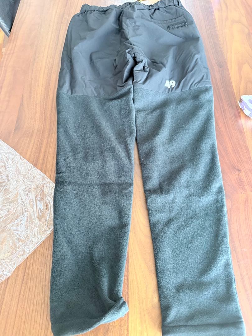 TFW49フリース裏地付きパンツ M BKxBK