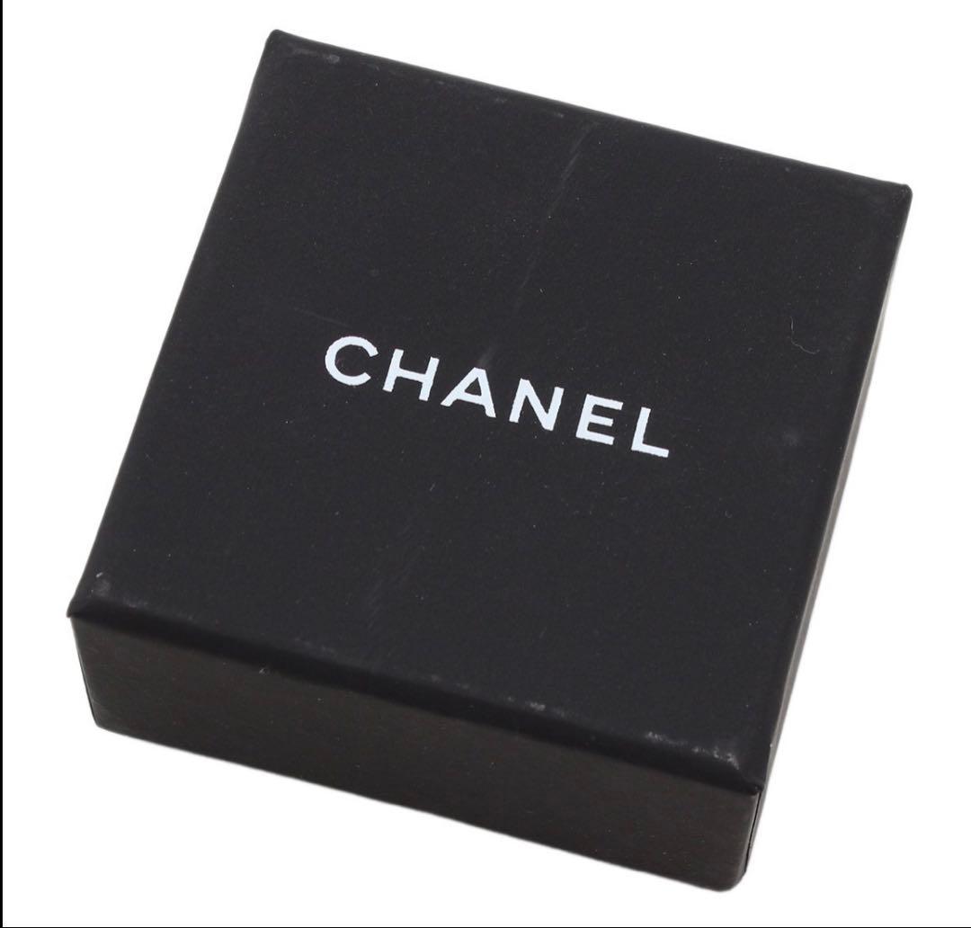 R2754 超美品 シャネル ハート ラインストーン×パール スイング ピアス