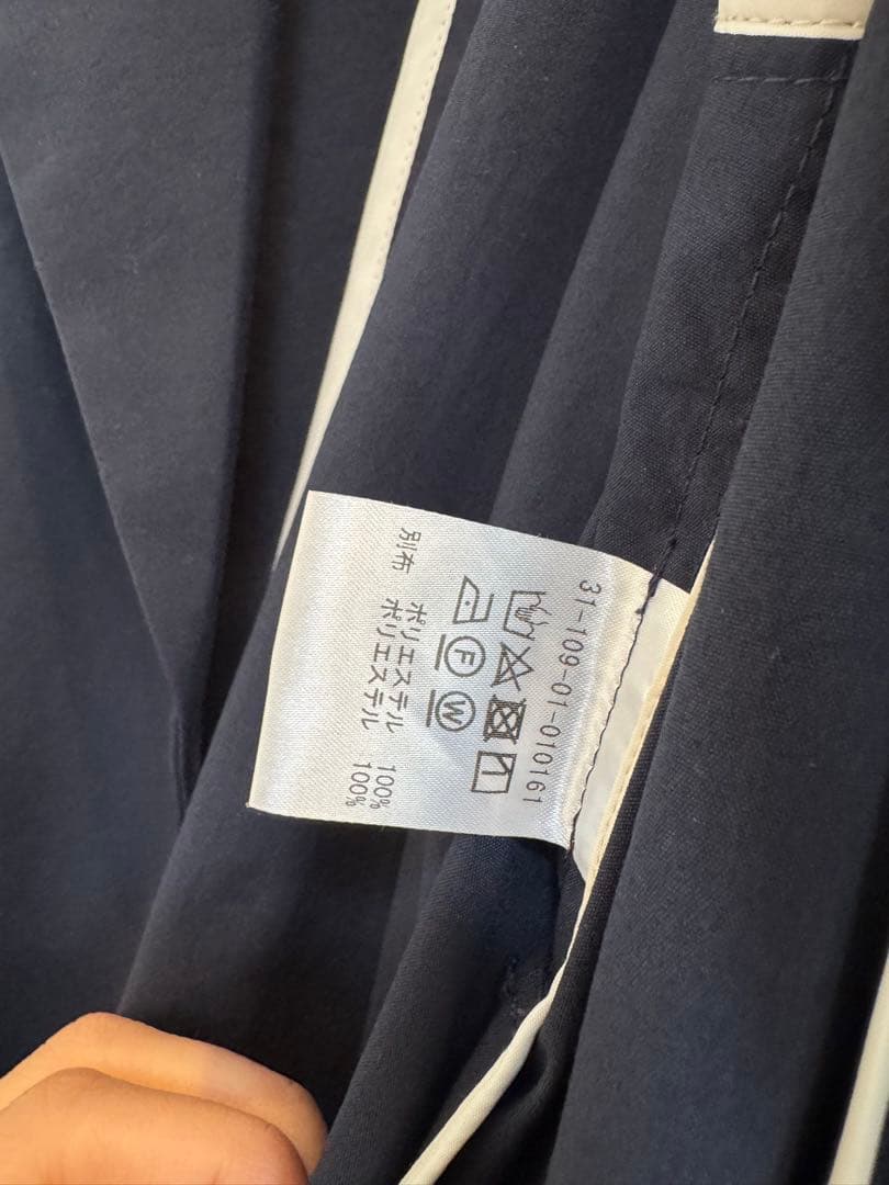 ESTNATION ネイビー　タスラントレンチコート