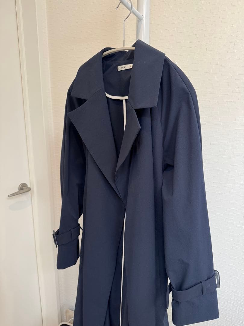 ESTNATION ネイビー　タスラントレンチコート