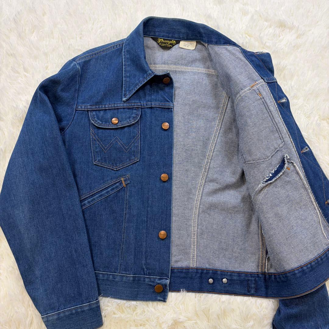 ラングラー 80s 74126NV デニムジャケット 三角黒タグ 40 L相当