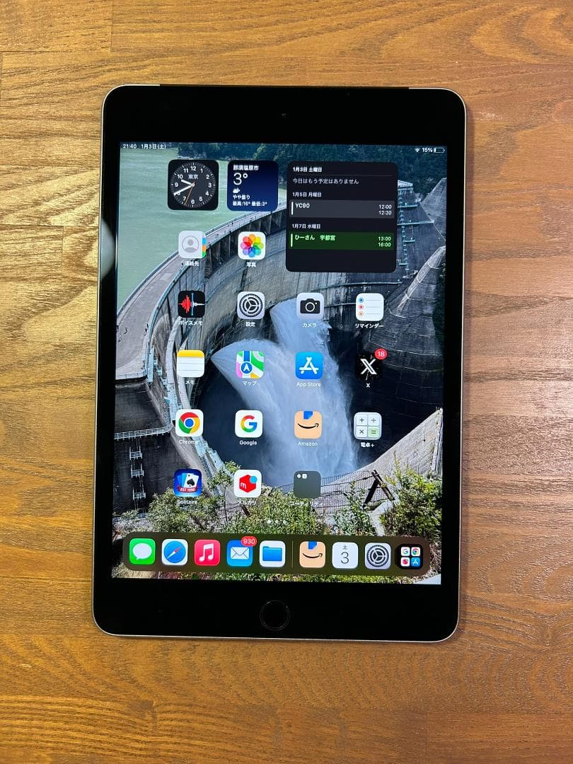 さ*ン様 iPad mini 4 128GB SIMフリー 電池 88.5%